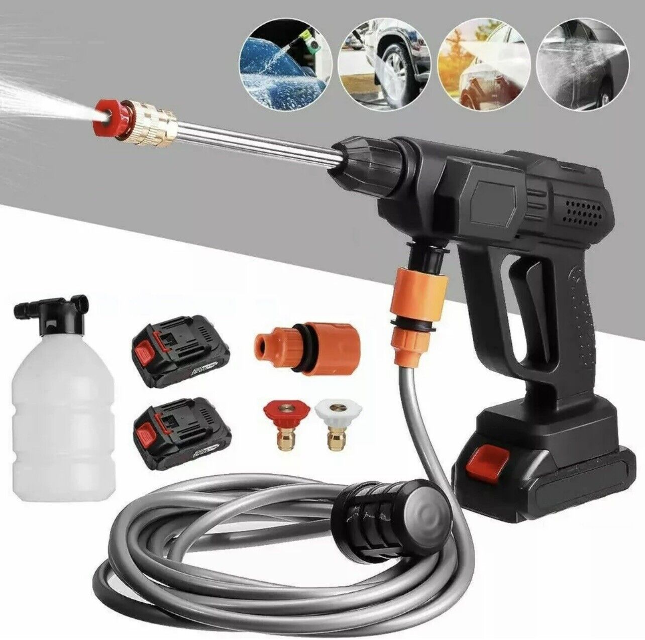 Powerful cordless pressure washer